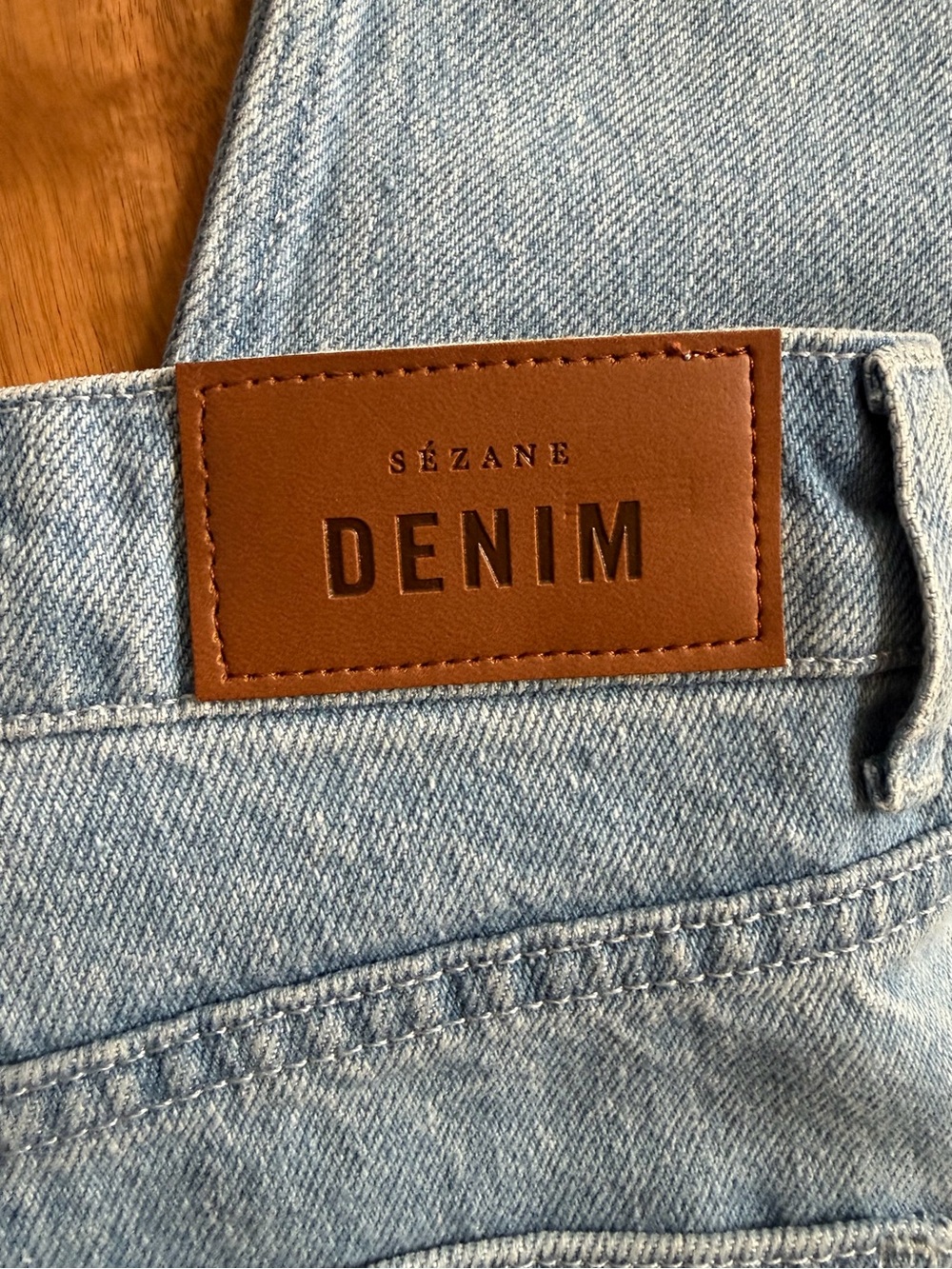 Sézane VALENTIN TROUSERS - SÉZANE X SEA NY DENIM BLUE WITH CREAM EMBROIDERY - Picture 9 of 11